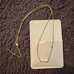 Bar necklace. 18k gold plated